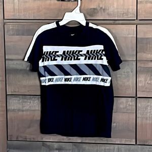 Nike Tee Shirt, Youth Large, Black and White